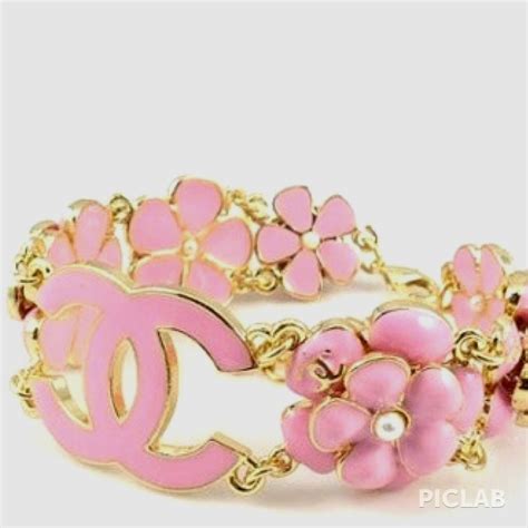 chanel bracelet pink|chanel vintage bracelet.